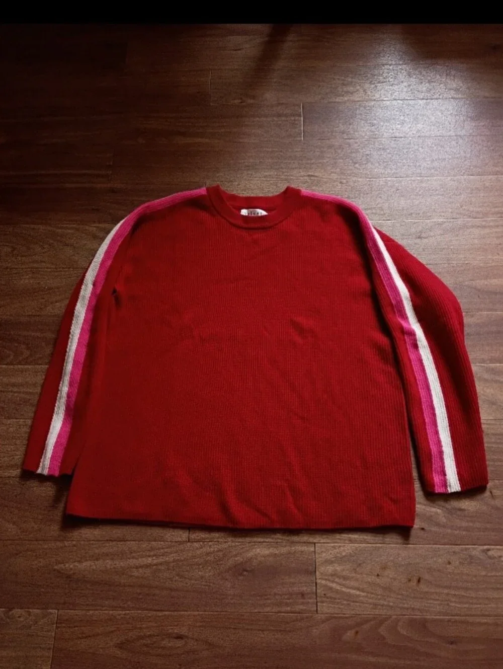 Velvet Cashmere Eliana Rib Knit Sweater In Lipstic sz S - Picture 3 of 8